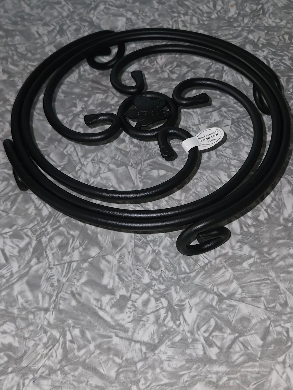 Longaberger Black Decorative Metal Trivet